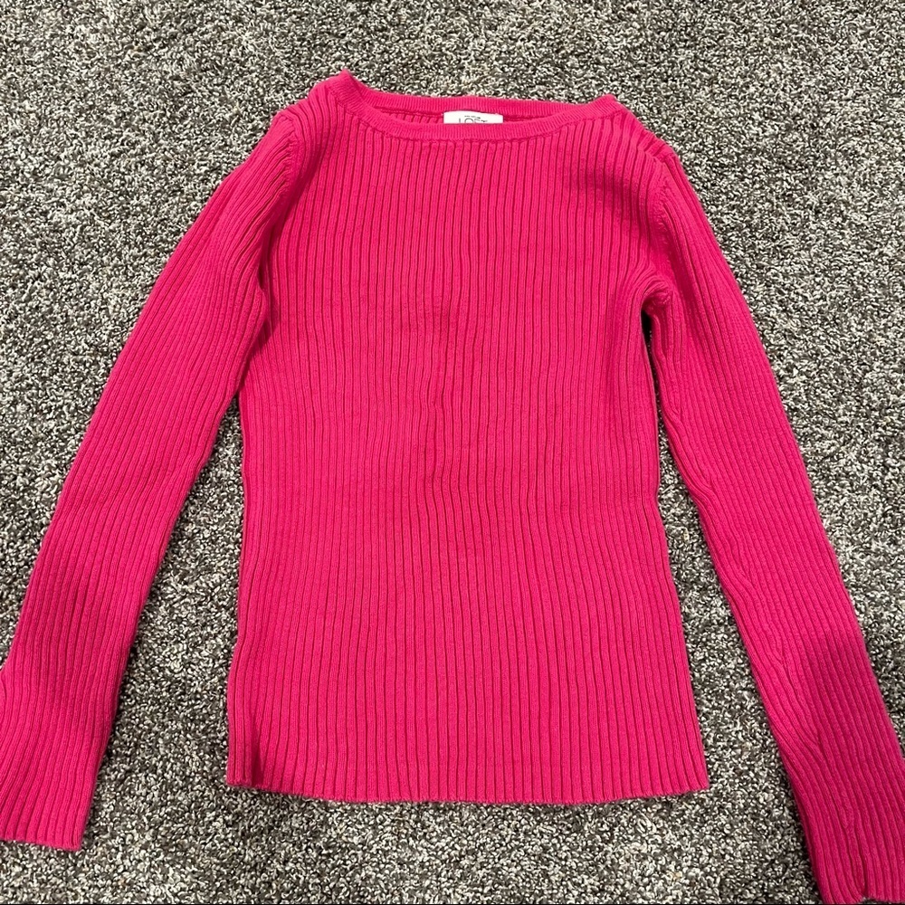 Loft Bright Pink Sweater